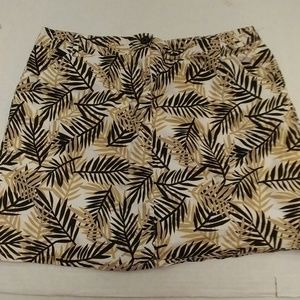 White Stang Floral Skort